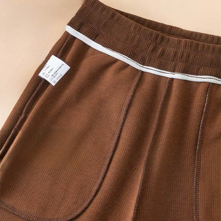 Pantaloni a gamba larga in cotone con tasche, colore puro, da donna , Buddha Stones - image 7