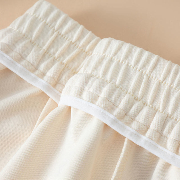 Pantaloni larghi in cotone con tasche e vita alta, modello Buddha Stones, da donna - image 7