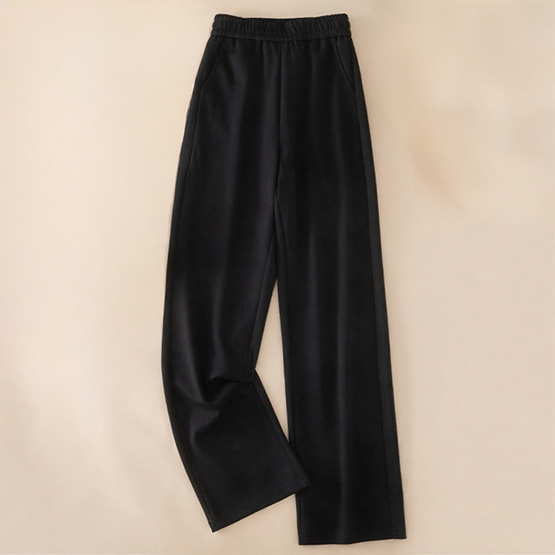 Pantaloni larghi in cotone con tasche e vita alta, modello Buddha Stones, da donna - Nero - US12, UK/AU16, EU44 (3XL) - image 11