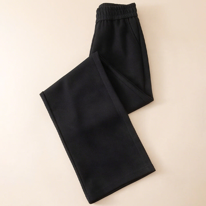 Pantaloni larghi in cotone con tasche e vita alta, modello Buddha Stones, da donna - image 12
