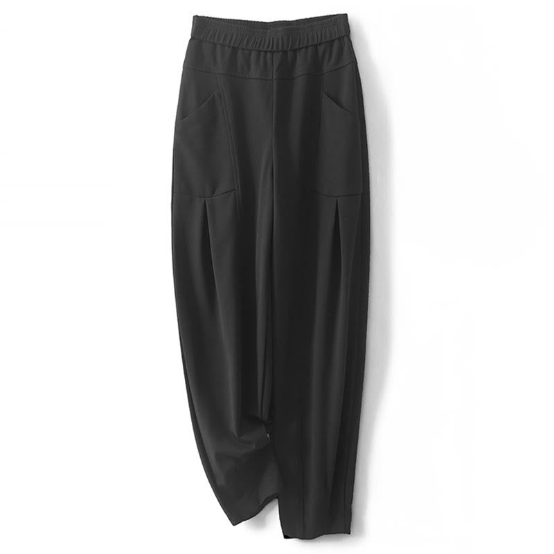 Pantaloni termici da donna Buddha Stones, casual, con patchwork vintage, a vita alta e tasche - Nero - US8-10, UK/AU12-14, EU40-42 (2XL) - image 10