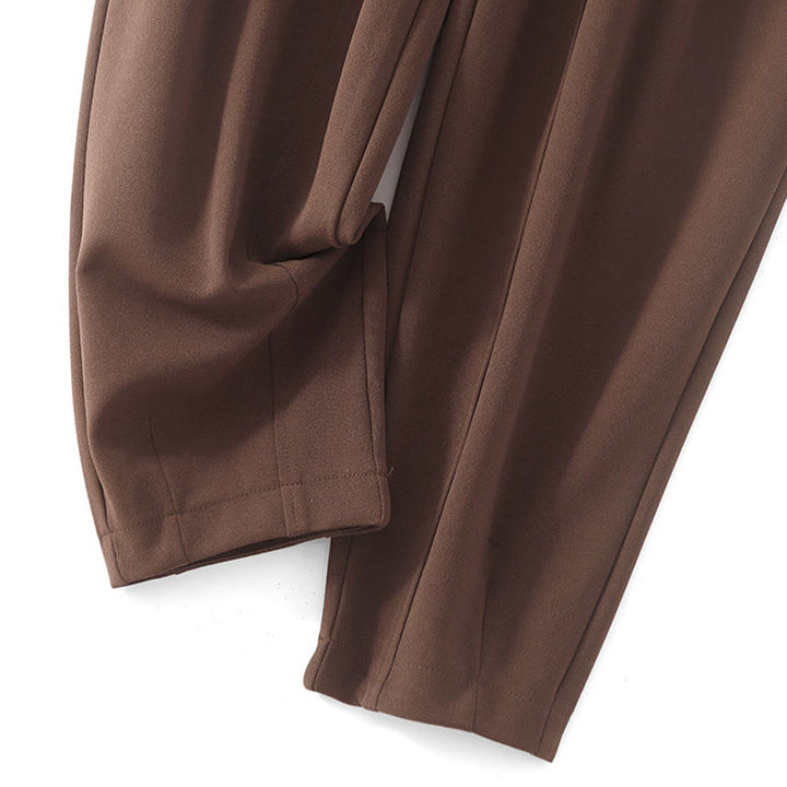 Pantaloni termici da donna Buddha Stones, casual, con patchwork vintage, a vita alta e tasche - image 9