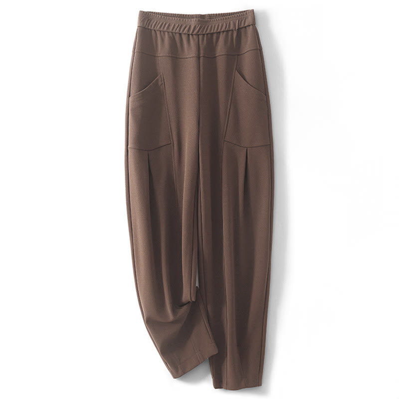 Pantaloni termici da donna Buddha Stones, casual, con patchwork vintage, a vita alta e tasche - Siena - US8-10, UK/AU12-14, EU40-42 (2XL) - image 0