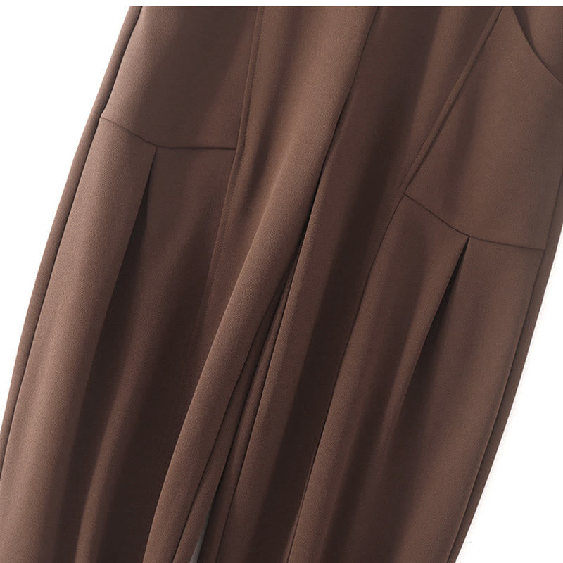 Pantaloni termici da donna Buddha Stones, casual, con patchwork vintage, a vita alta e tasche - image 3