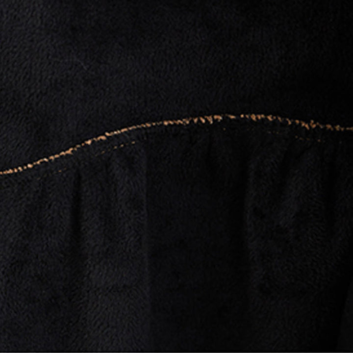 Cappotto da donna in velluto a coste di cotone con fodera in pile, maniche lunghe, bottoni semplici, Buddha Stones, con tasche - image 7