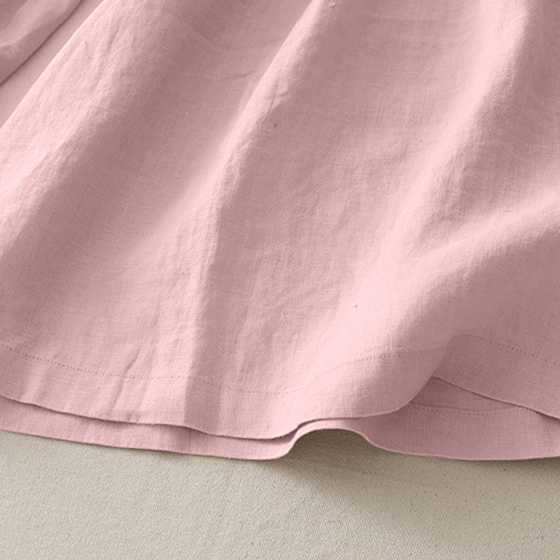 Pantaloni larghi da donna in poliestere elasticizzato con pieghe semplici e tasche, modello Buddha Stones - image 2