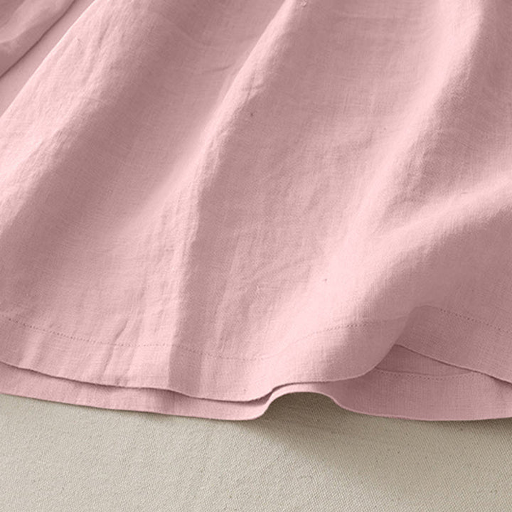 Pantaloni larghi da donna in poliestere elasticizzato con pieghe semplici e tasche, modello Buddha Stones - image 2