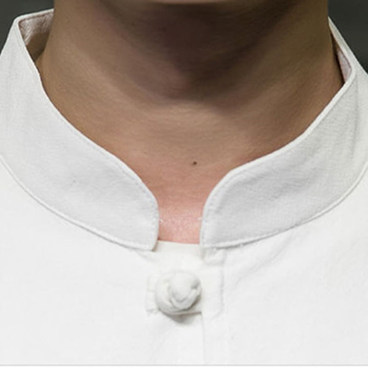 Giacca e camicia da uomo in cotone a maniche lunghe con bottoni cinesi Buddha Stones , semplice abito Tang - image 20
