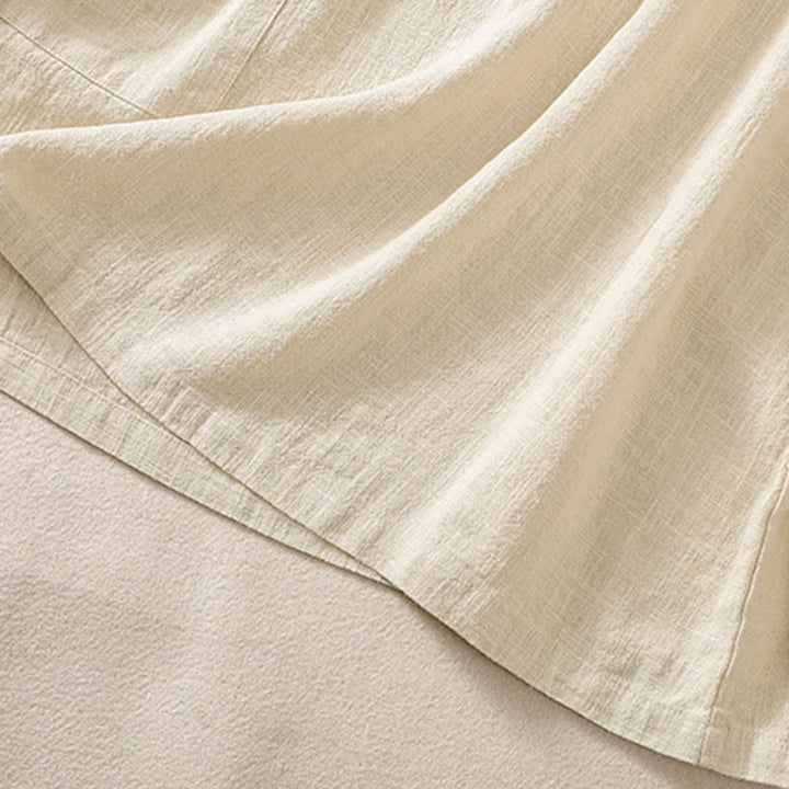 Camicia casual da donna in cotone con maniche lunghe, scollo rotondo, bottoni e tasche , Buddha Stones - image 21