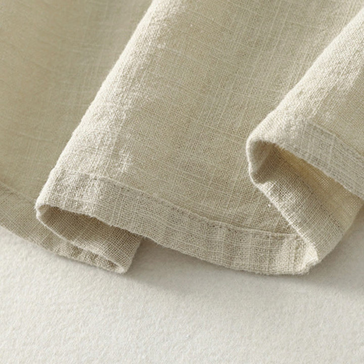 Camicia da donna a maniche lunghe in cotone con bottoni a rana, casual e semplice , Buddha Stones - image 15