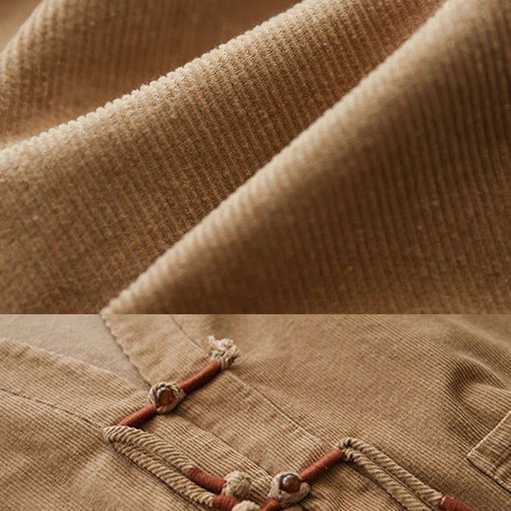 Giacca in velluto a coste con maniche lunghe in cotone e tasche da donna Buddha Stones - image 8
