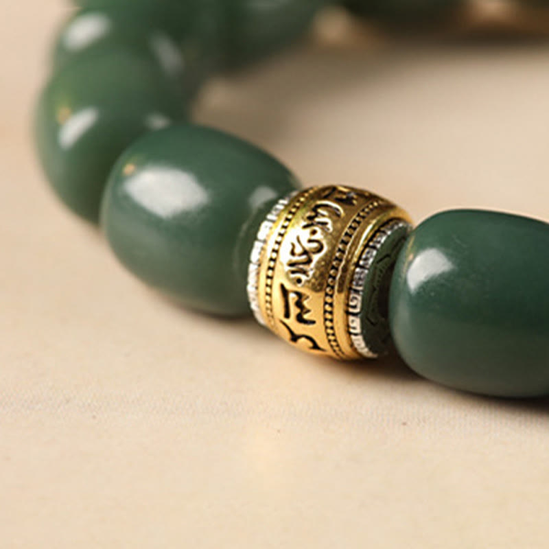 Braccialetto della pace con testa di leone, Buddha Stones , semi di Bodhi, Om Mani Padme Hum - image 3