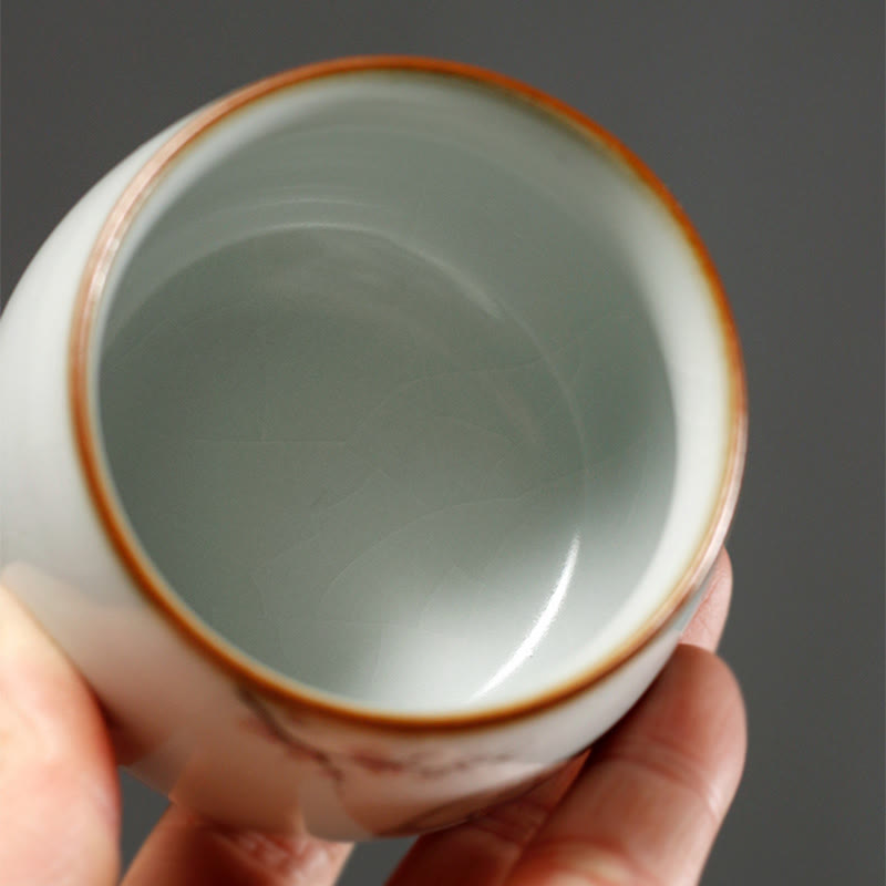 Buddha Stones Tazza da tè Kung Fu con rami di gatto carini e scatola regalo - image 15