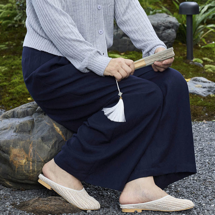 Pantaloni da donna alla caviglia con tasche Buddha Stones per anziani - image 28
