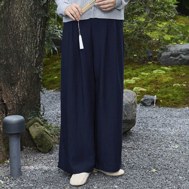 Pantaloni da donna alla caviglia con tasche Buddha Stones per anziani - image 29
