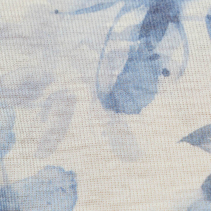 Maglietta a maniche lunghe da donna con motivo floreale blu autunnale Buddha Stones per anziani - image 11