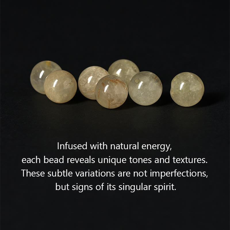Bracciale della prosperità Om Mani Padme Hum Buddha Stones e citrino naturale - image 5