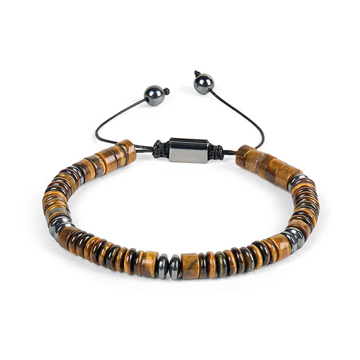 Braccialetto con corda di forza in pietra Buddha Stones, piccolo braccialetto in ossidiana nera, avventurina verde, diaspro grigio e occhio di tigre - image 23
