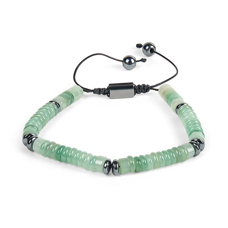 Braccialetto con corda di forza in pietra Buddha Stones, piccolo braccialetto in ossidiana nera, avventurina verde, diaspro grigio e occhio di tigre - image 17