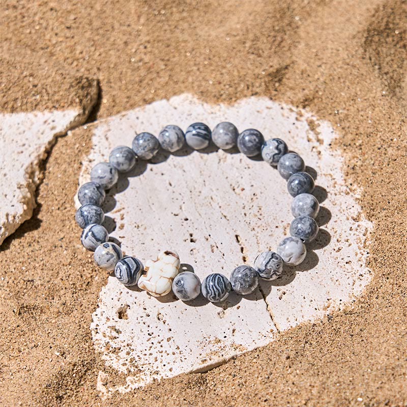 Braccialetto di forza spirituale con elefante , Buddha Stones, varie pietre - image 22