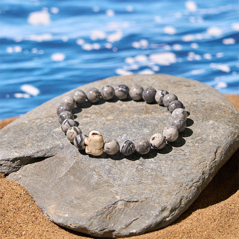 Braccialetto di forza spirituale con elefante , Buddha Stones, varie pietre - image 23