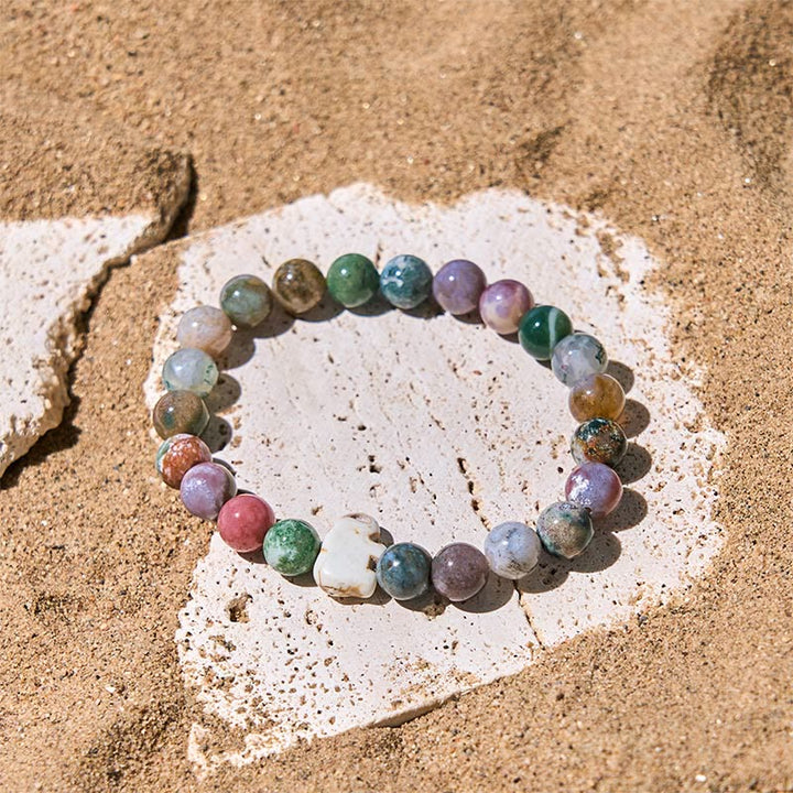 Braccialetto di forza spirituale con elefante , Buddha Stones, varie pietre - image 30