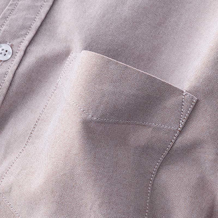 Camicia da uomo in cotone con bottoni a manica lunga e tinta unita, motivo Buddha Stones - image 17
