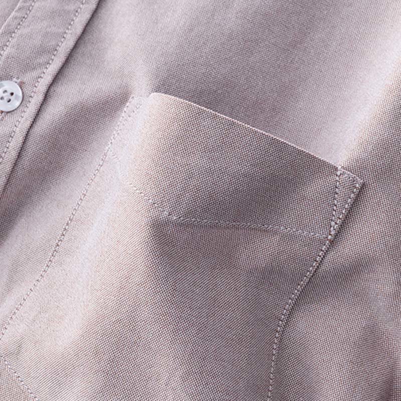 Camicia da uomo in cotone con bottoni a manica lunga e tinta unita, motivo Buddha Stones - image 17