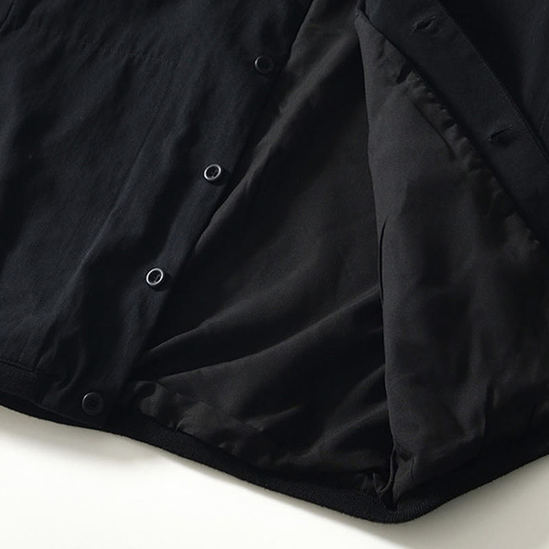 Camicia da uomo in cotone con maniche lunghe e bottoni, modello Buddha Stones Fall Solid, con tasche - image 12