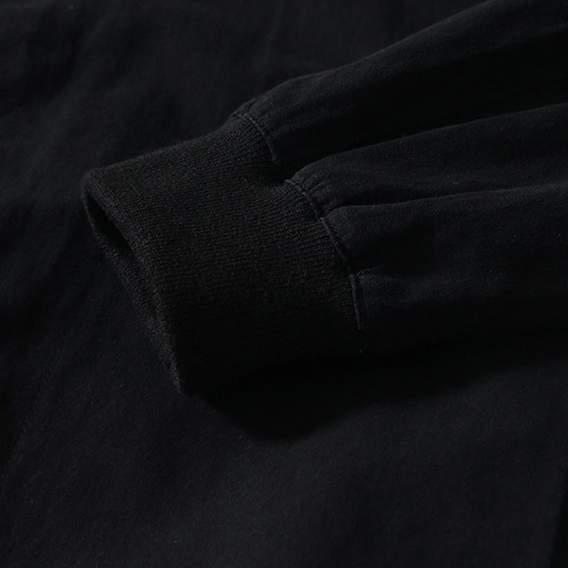 Camicia da uomo in cotone con maniche lunghe e bottoni, modello Buddha Stones Fall Solid, con tasche - image 14