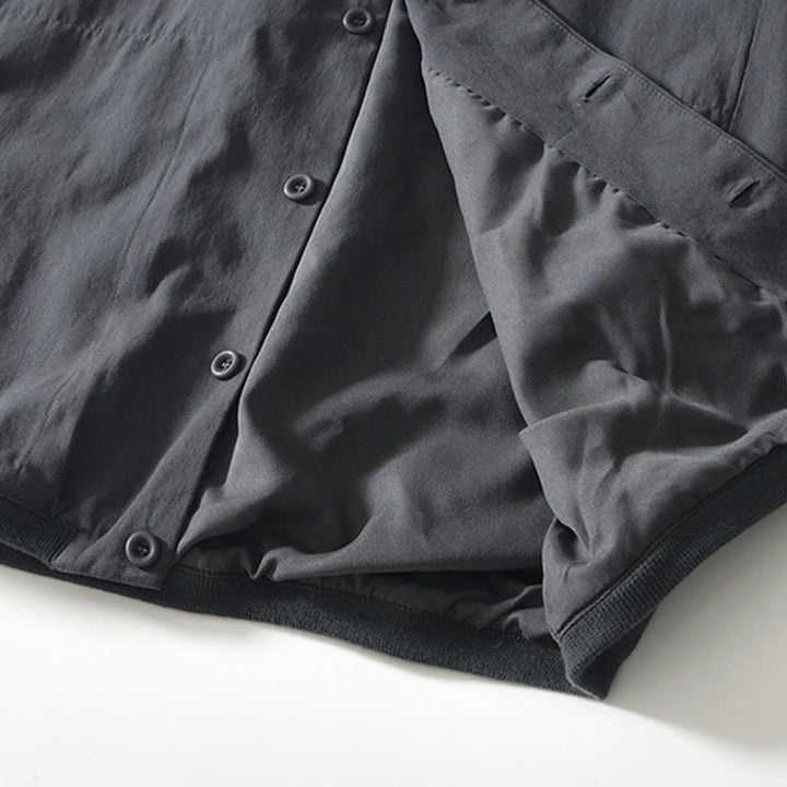 Camicia da uomo in cotone con maniche lunghe e bottoni, modello Buddha Stones Fall Solid, con tasche - image 20