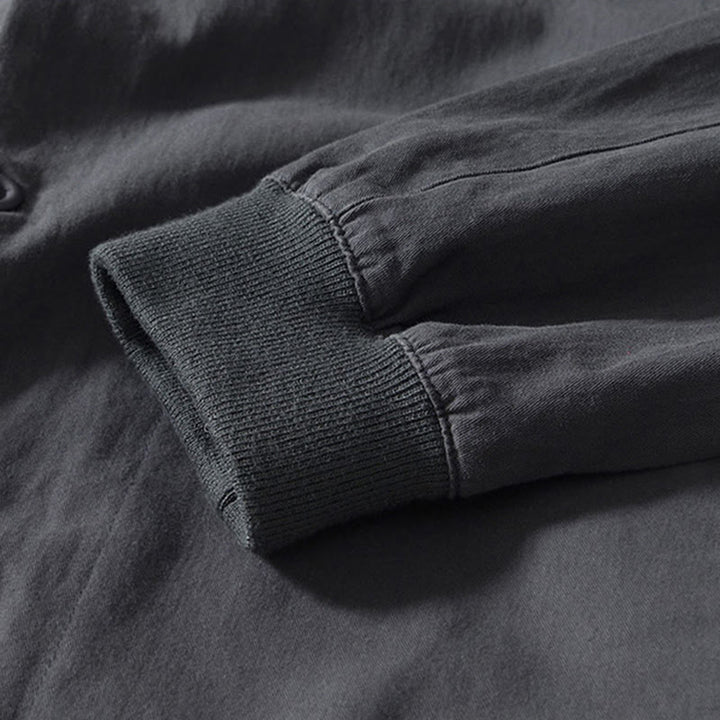 Camicia da uomo in cotone con maniche lunghe e bottoni, modello Buddha Stones Fall Solid, con tasche - image 19