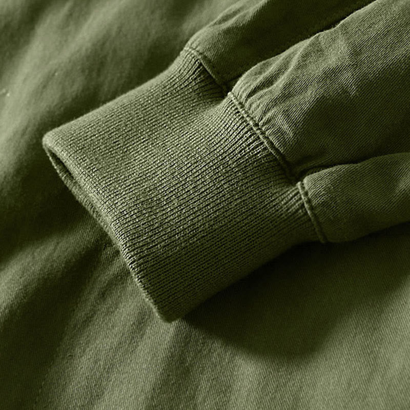 Camicia da uomo in cotone con maniche lunghe e bottoni, modello Buddha Stones Fall Solid, con tasche - image 29