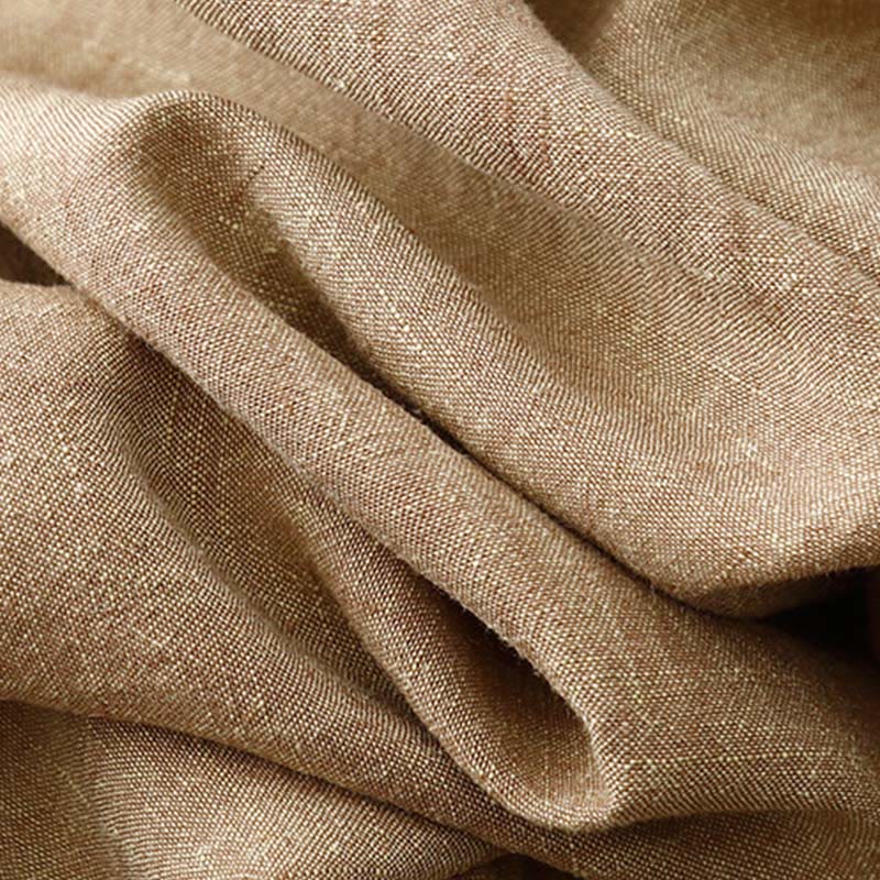 Pantaloni larghi da donna in cotone e lino, casual e semplici, con elastico in vita e tasche, modello Buddha Stones - image 9