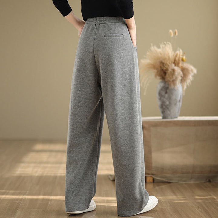 Pantaloni da donna casual in poliestere con gamba dritta e tasche , Buddha Stones - image 11