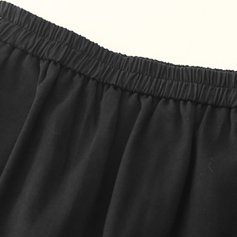 Pantaloni casual da donna in cotone e poliestere con bottoni automatici e tasche Buddha Stones - image 10