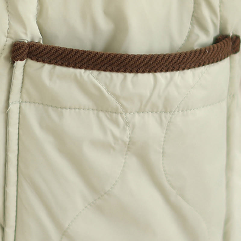 Giacca da donna in cotone a maniche lunghe con tasche e risvolto in colore contrastante Buddha Stones - image 19