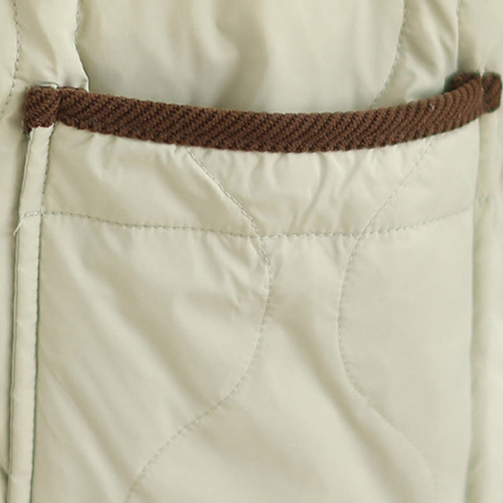Giacca da donna in cotone a maniche lunghe con tasche e risvolto in colore contrastante Buddha Stones - image 19