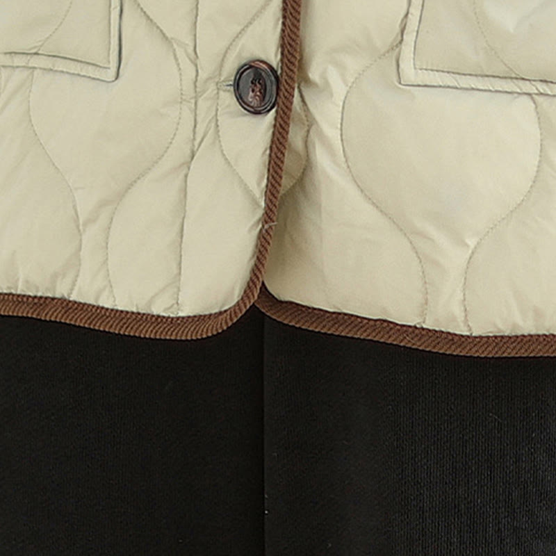 Giacca da donna in cotone a maniche lunghe con tasche e risvolto in colore contrastante Buddha Stones - image 21