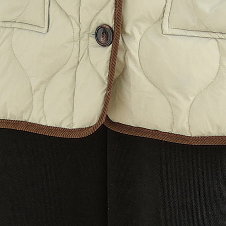Giacca da donna in cotone a maniche lunghe con tasche e risvolto in colore contrastante Buddha Stones - image 21