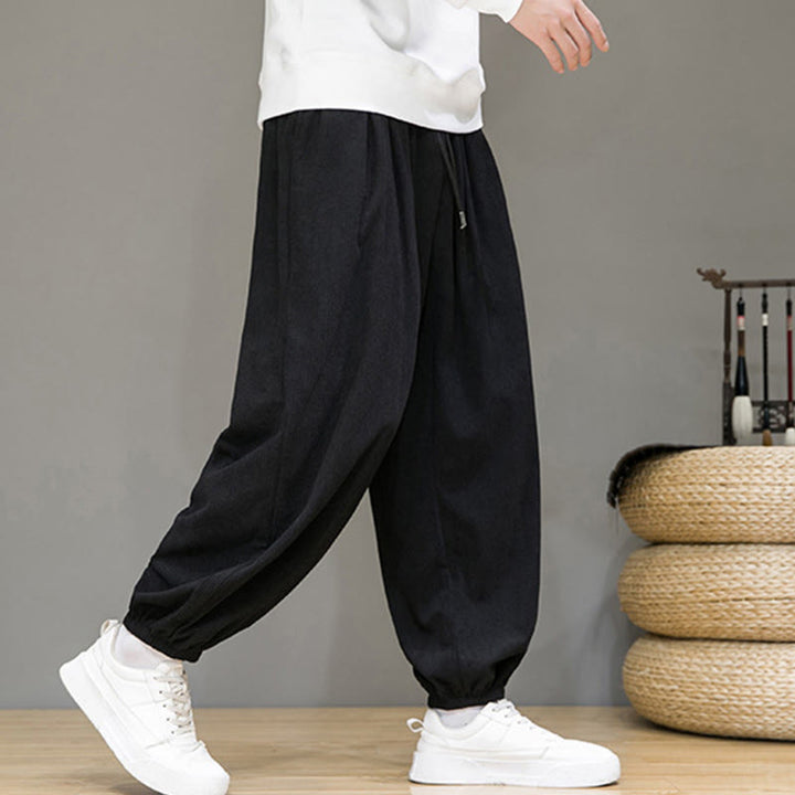 Pantaloni da uomo Buddha Stones Commute Plain, con fodera in pile termico e tasche, alla caviglia - image 14