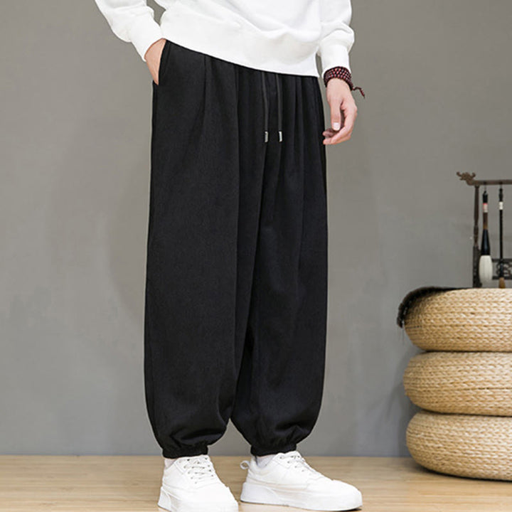 Pantaloni da uomo Buddha Stones Commute Plain, con fodera in pile termico e tasche, alla caviglia - image 9
