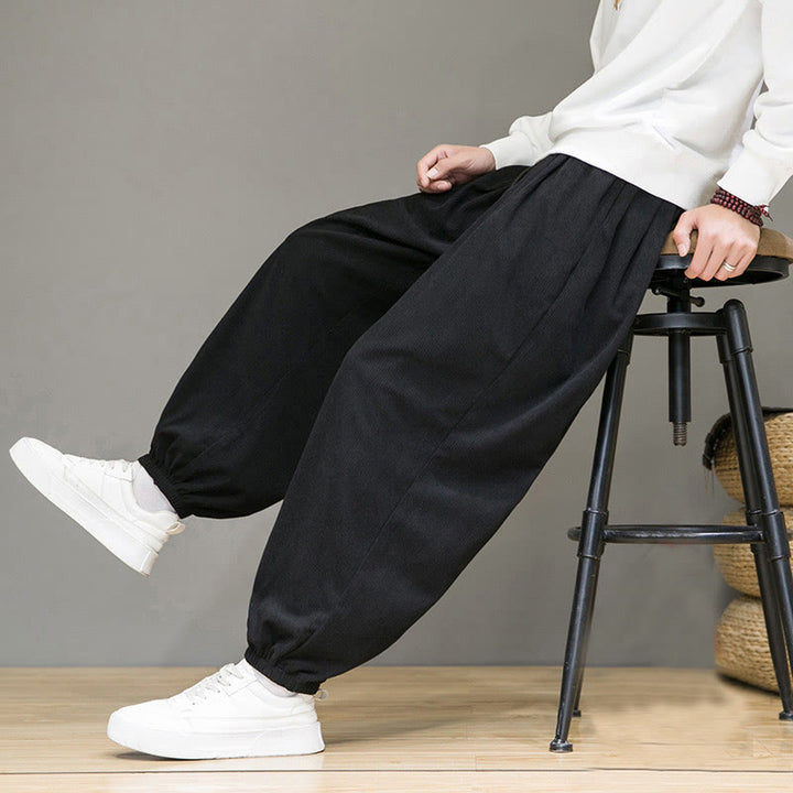 Pantaloni da uomo Buddha Stones Commute Plain, con fodera in pile termico e tasche, alla caviglia - image 15