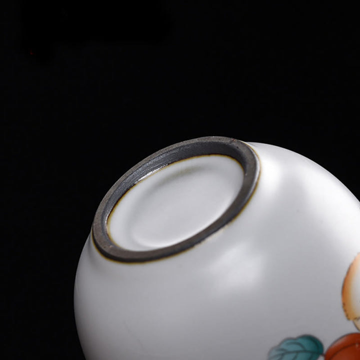 Tazza da tè Kung Fu con rami di gatto sdraiato e Buddha Stones, con scatola regalo - image 11