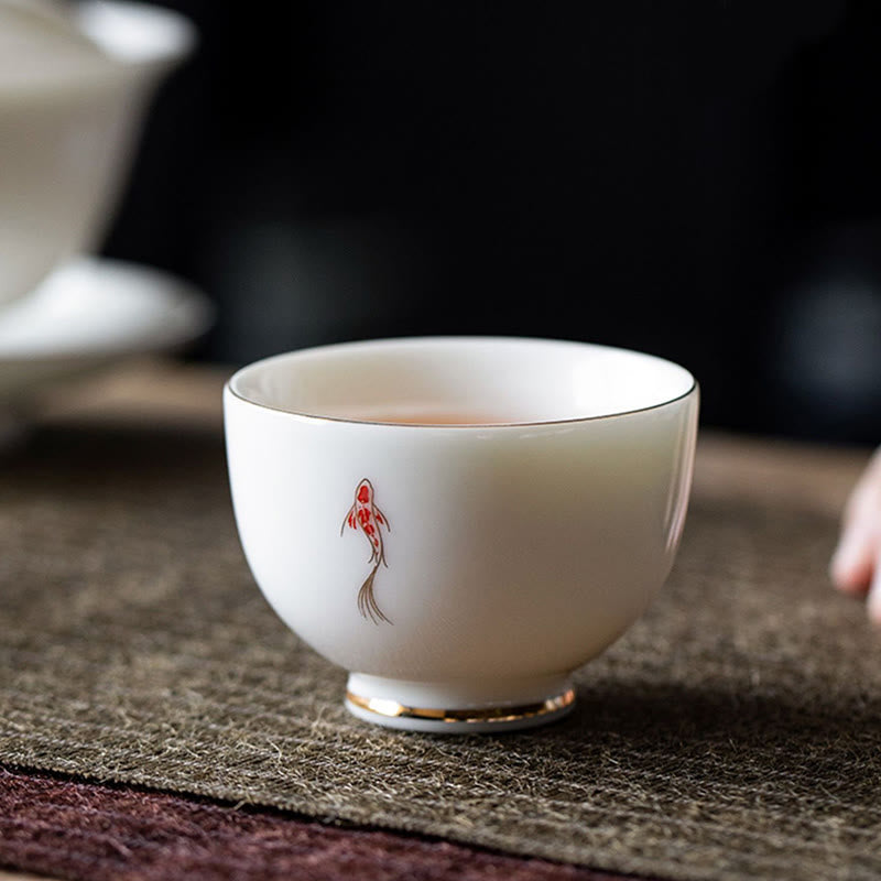 Tazza da tè Buddha Stones e pesce Koi, tazza da tè Kung Fu - image 2