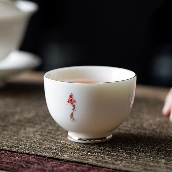 Tazza da tè Buddha Stones e pesce Koi, tazza da tè Kung Fu - image 2