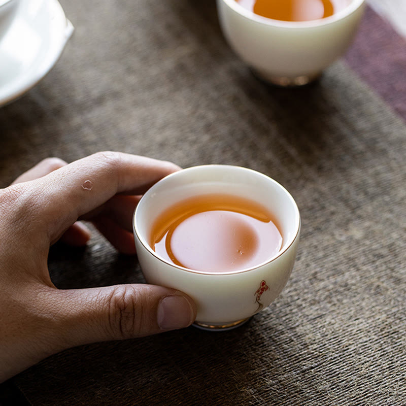 Tazza da tè Buddha Stones e pesce Koi, tazza da tè Kung Fu - image 5