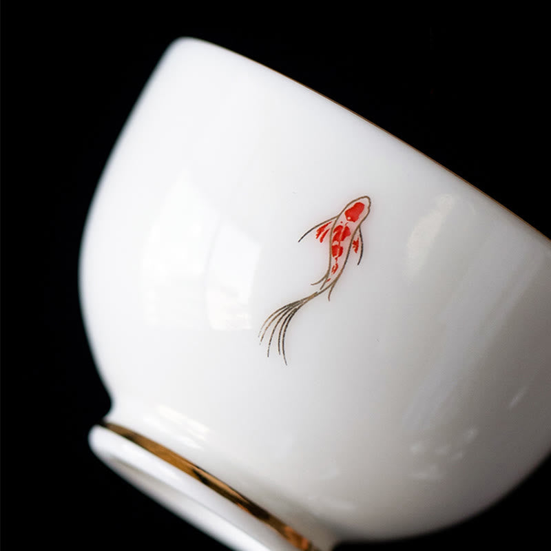 Tazza da tè Buddha Stones e pesce Koi, tazza da tè Kung Fu - image 10