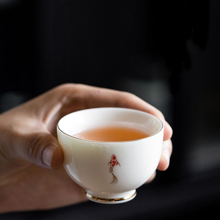 Tazza da tè Buddha Stones e pesce Koi, tazza da tè Kung Fu - image 6