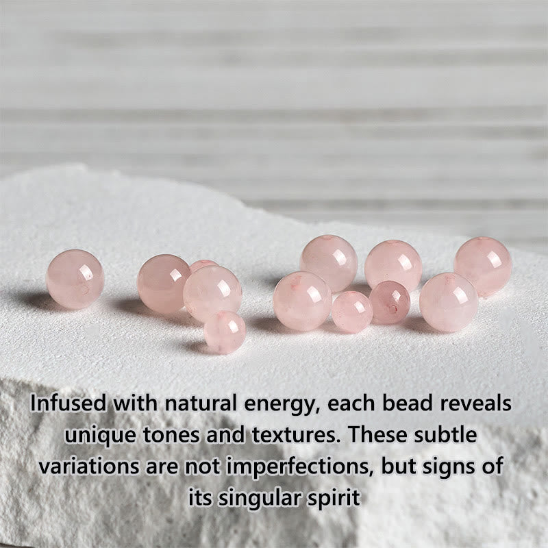 Braccialetto rilassante in cristallo rosa naturale con design a loto in argento sterling 925 Buddha Stones - image 14